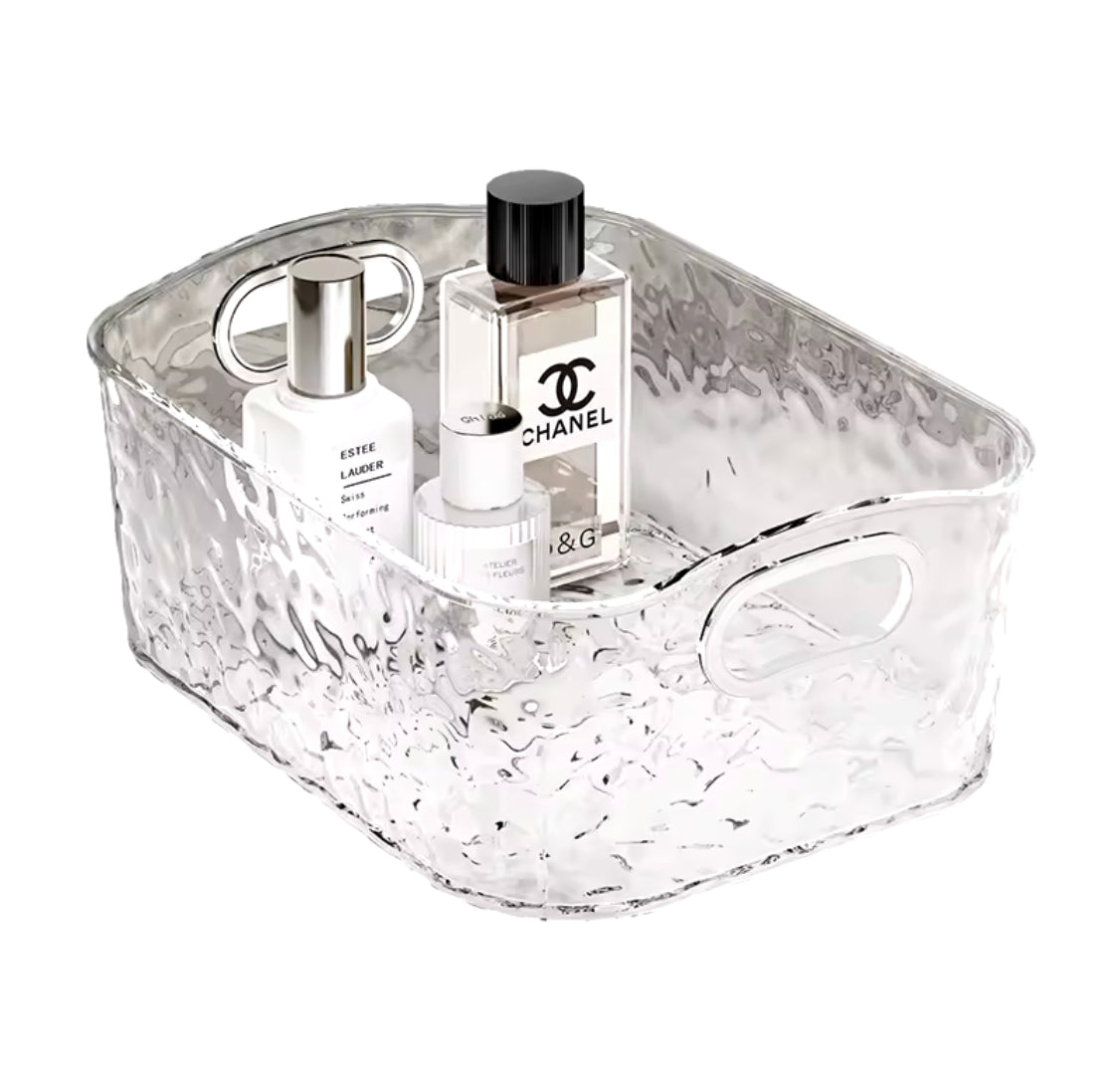 Acrylics Makeup Storage Organizer, Makeup Organizer Basket With Handle, Transparent Bathroom Storage Organizer Acrylics Makeup Storage Organizer, Makeup Organizer Basket With Handle, Transparent Bathroom Storage Organizer